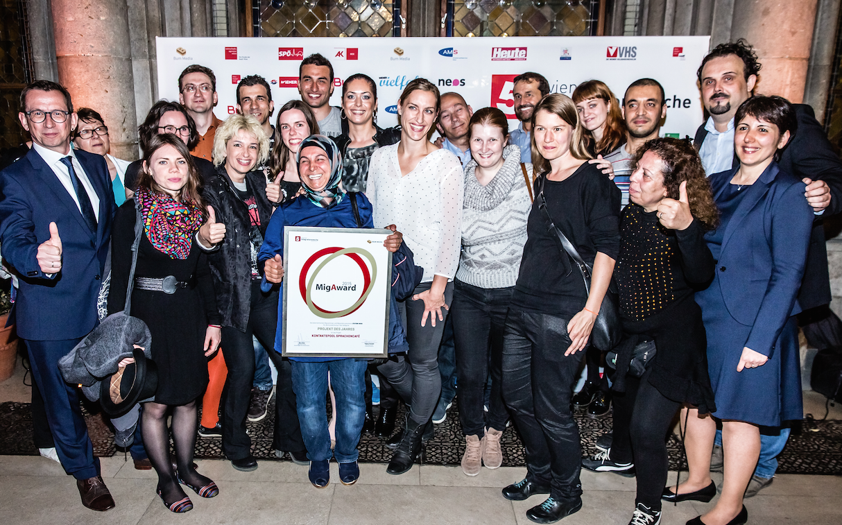 MigAward 2015 für das Kontaktepool Sprachencafé MigAward 2015 für das Kontaktepool Sprachencafé
