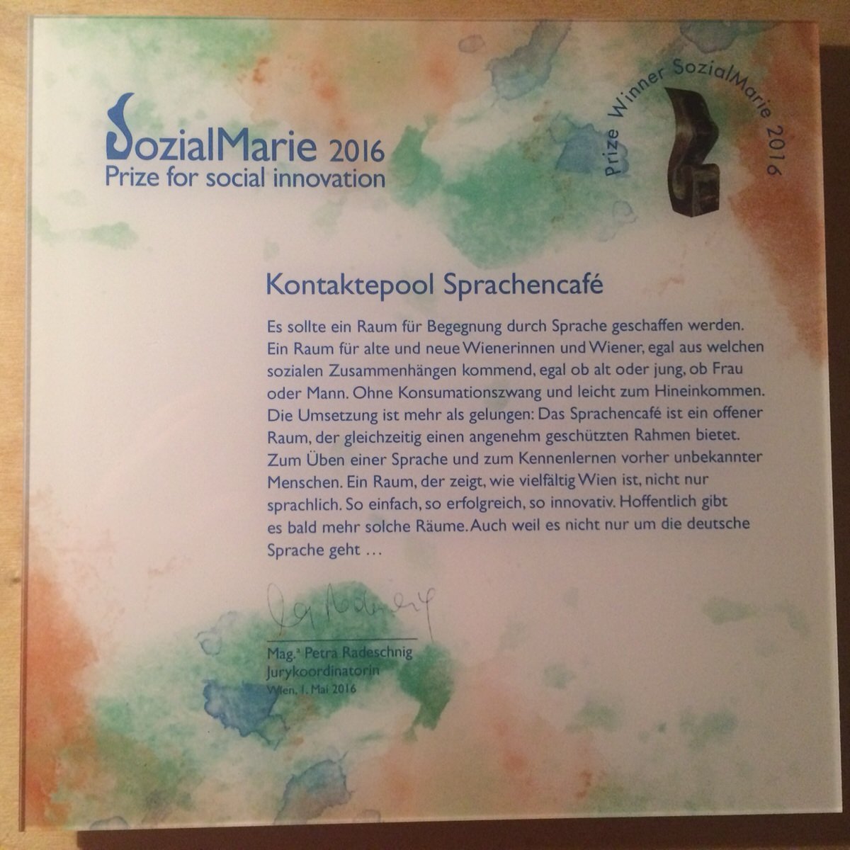 Sozialmarie 2016 Sozialmarie 2016